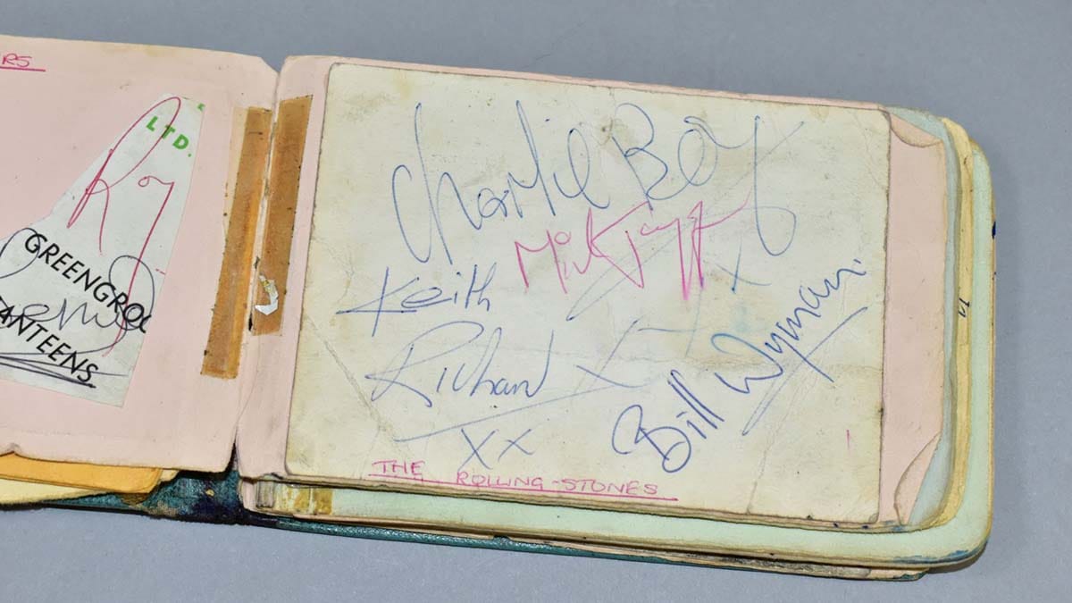 Autographs from The Rolling Stones