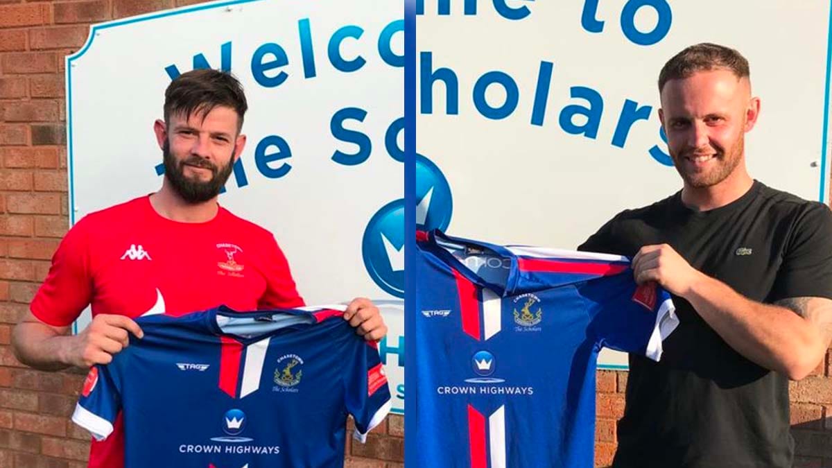 Andy Parsons and Mitch Botfield. Picture: Chasetown FC