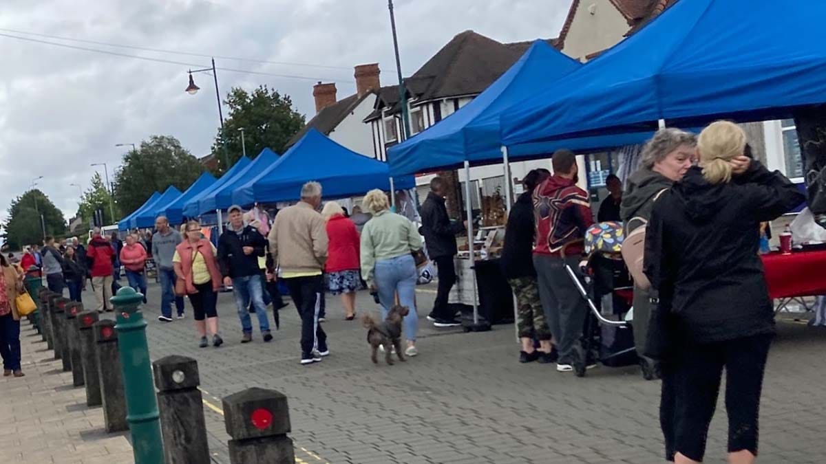 The new market in Burntwood. Picture: Burntwood Town Council