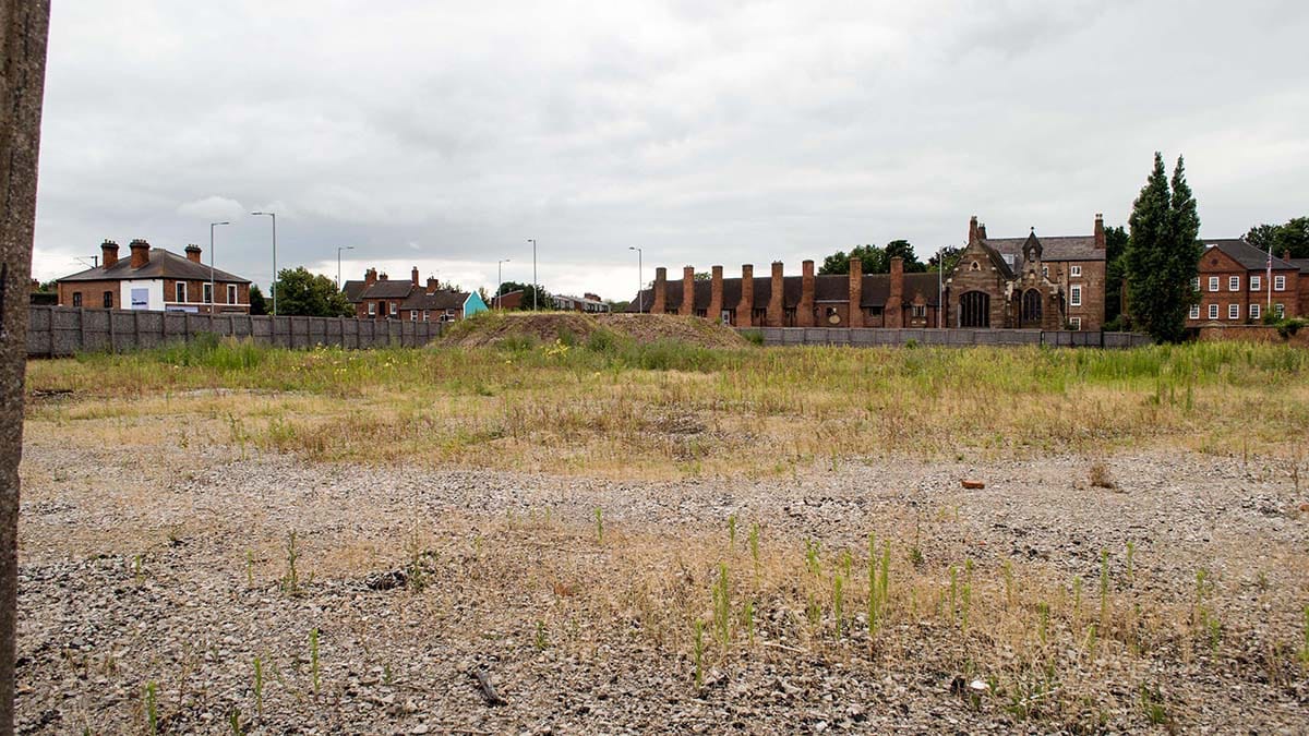 The former Tempest Ford site in Lichfield city centre