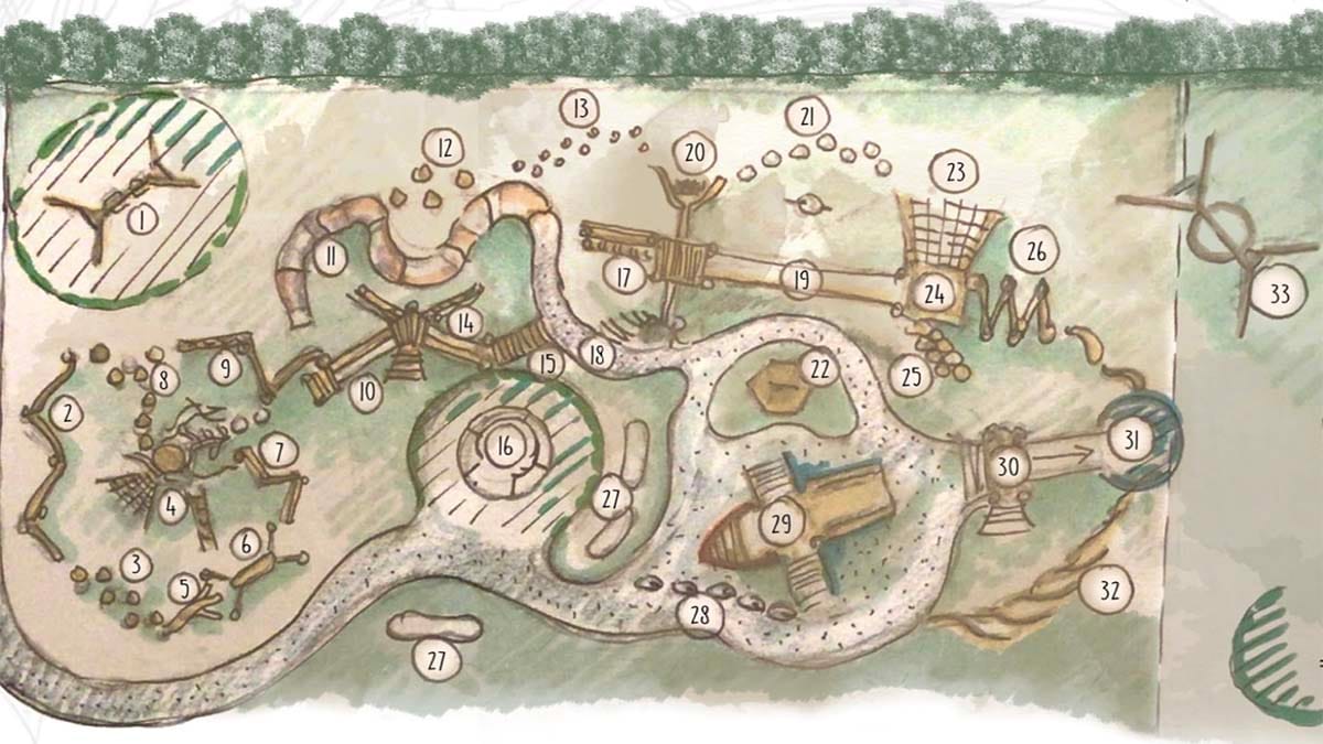 The proposed layout of the new park area in Whittington