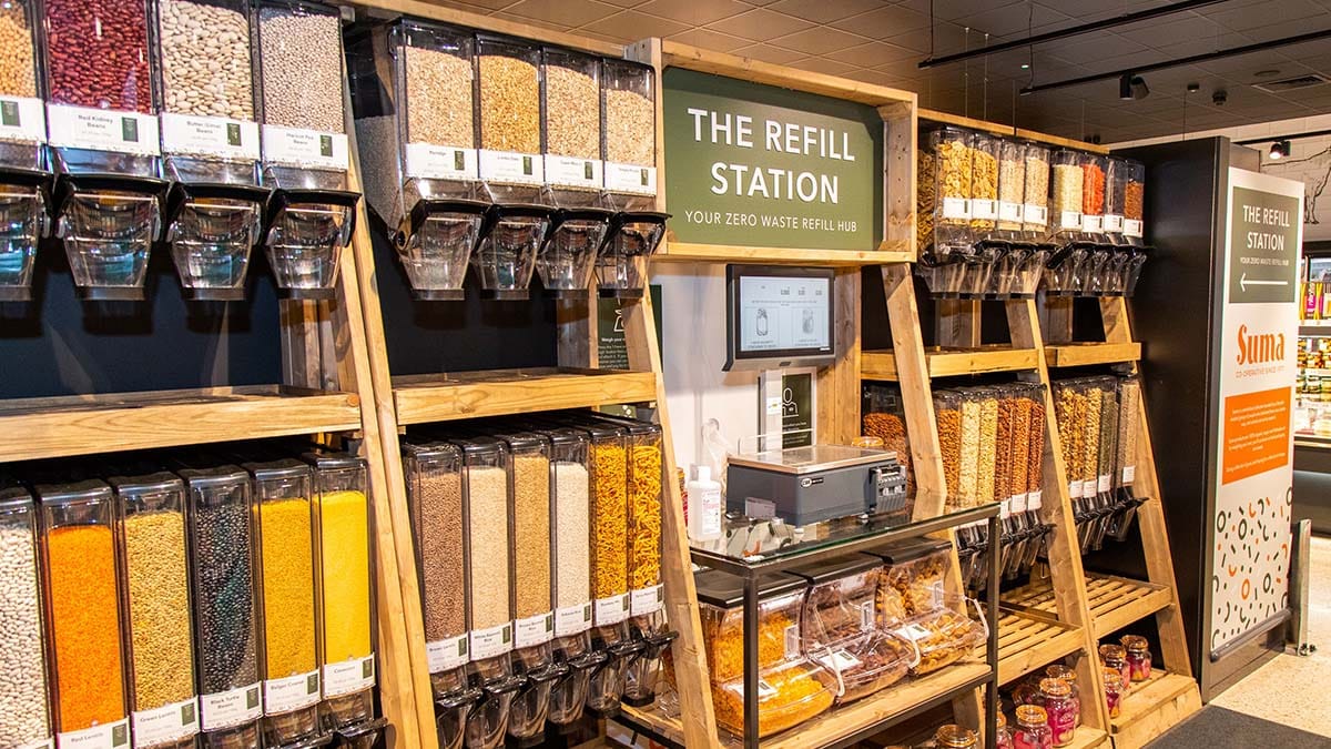 The refill station at Central England Co-op's Boley Park store