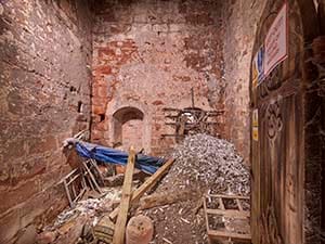 The inside of the tower in Shenstone