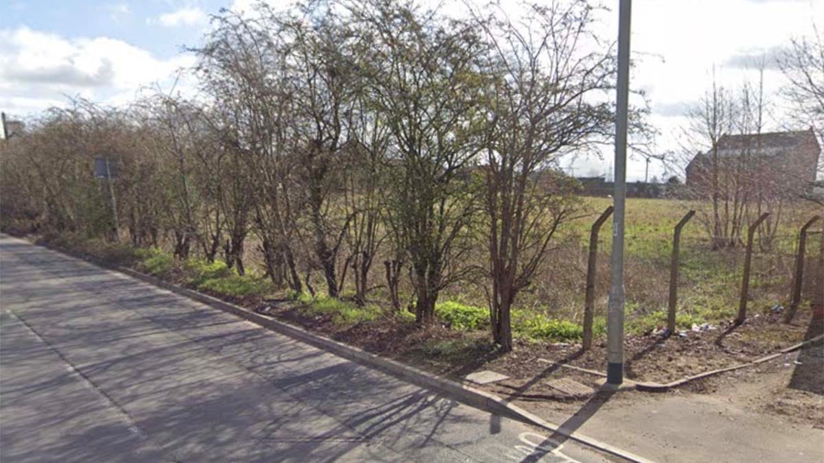The field in Streethay where houses could be built. Picture: Google Streetview