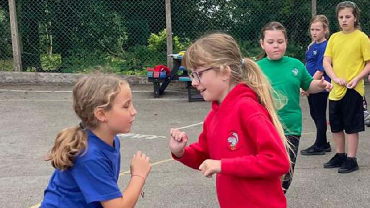 Pupils at Gentleshaw Primary Academy taking part in a Progressive Sports session