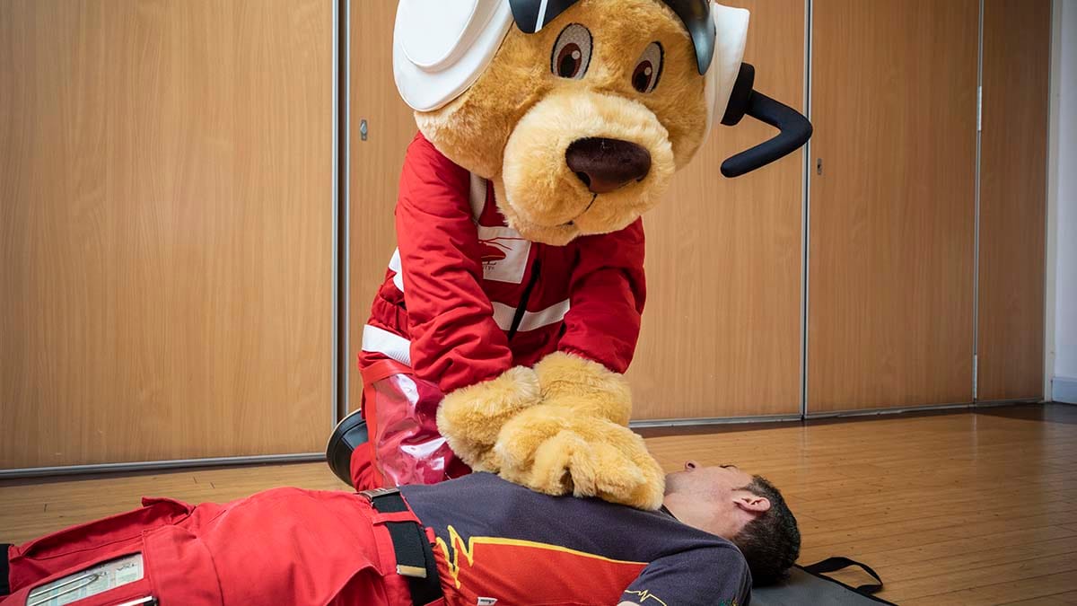 The Midlands Air Ambulance Charity taking part in Sky Champs education session