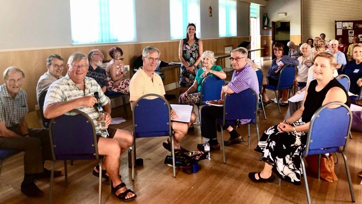 Members at an Everybody Sings session