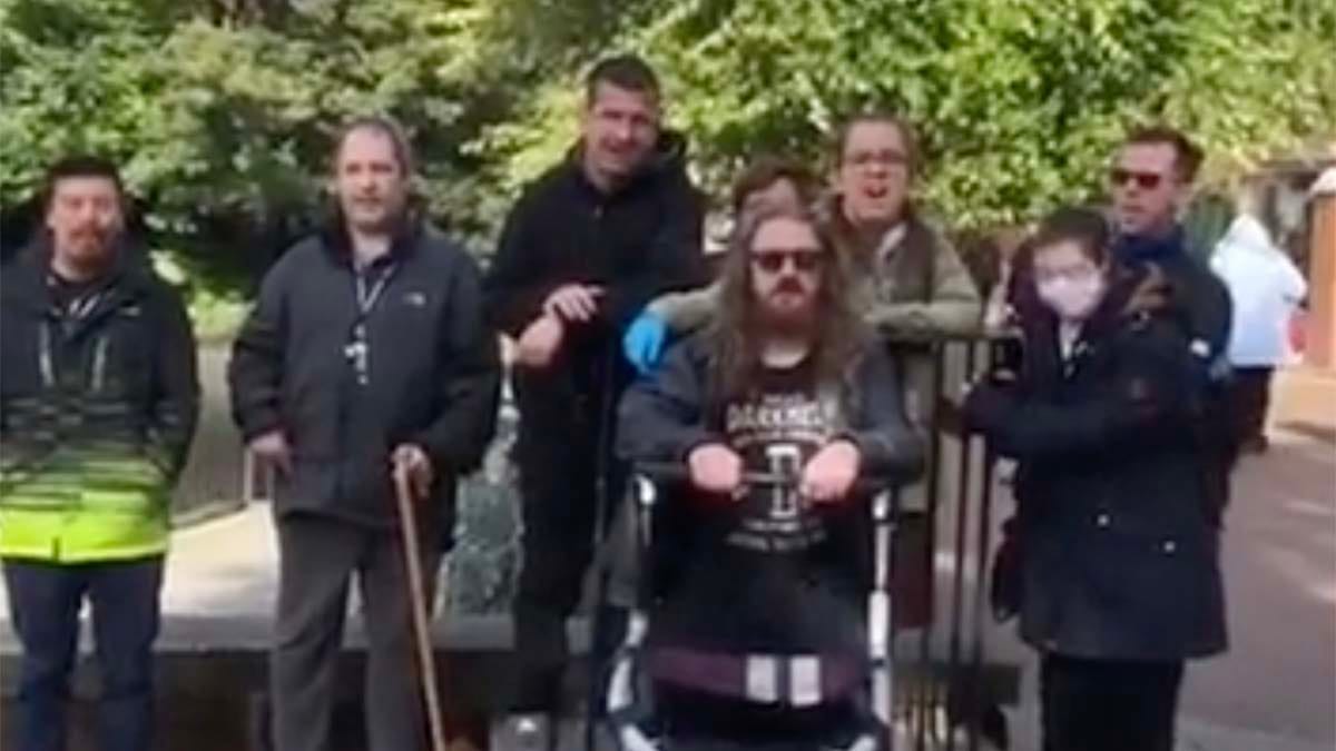 Members of Friends 2 Friends at Speakers' Corner