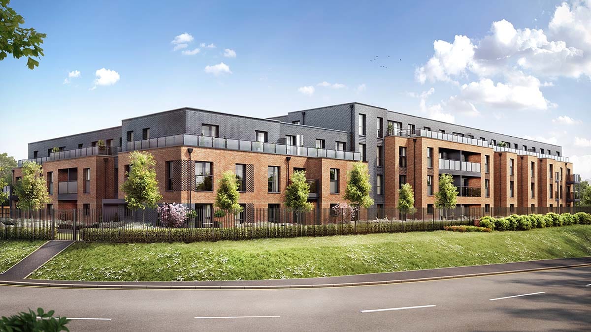 An artist's impression of the Stowe Place development