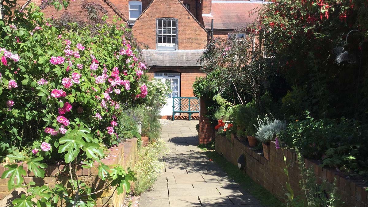 The Erasmus Darwin House herb garden