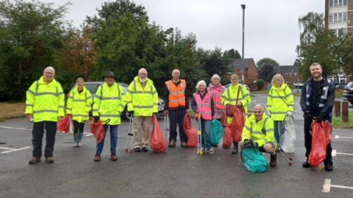 Members of the Lichfield Litter Legends group