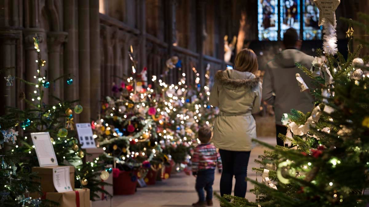 The Christmas Tree Festival. Picture: Lichfield Cathedral Photographers