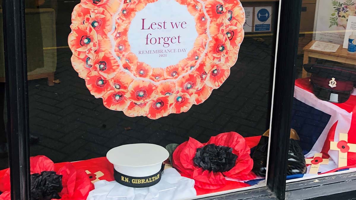 Part of the window display