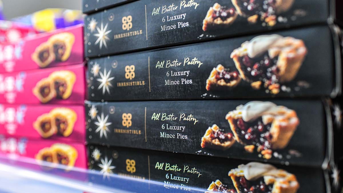 Co-op's Irresistible range mince pies