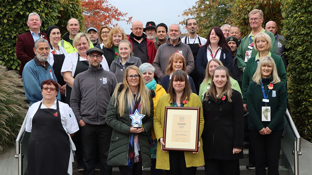 Staff and volunteers at the National Memorial Arboretum