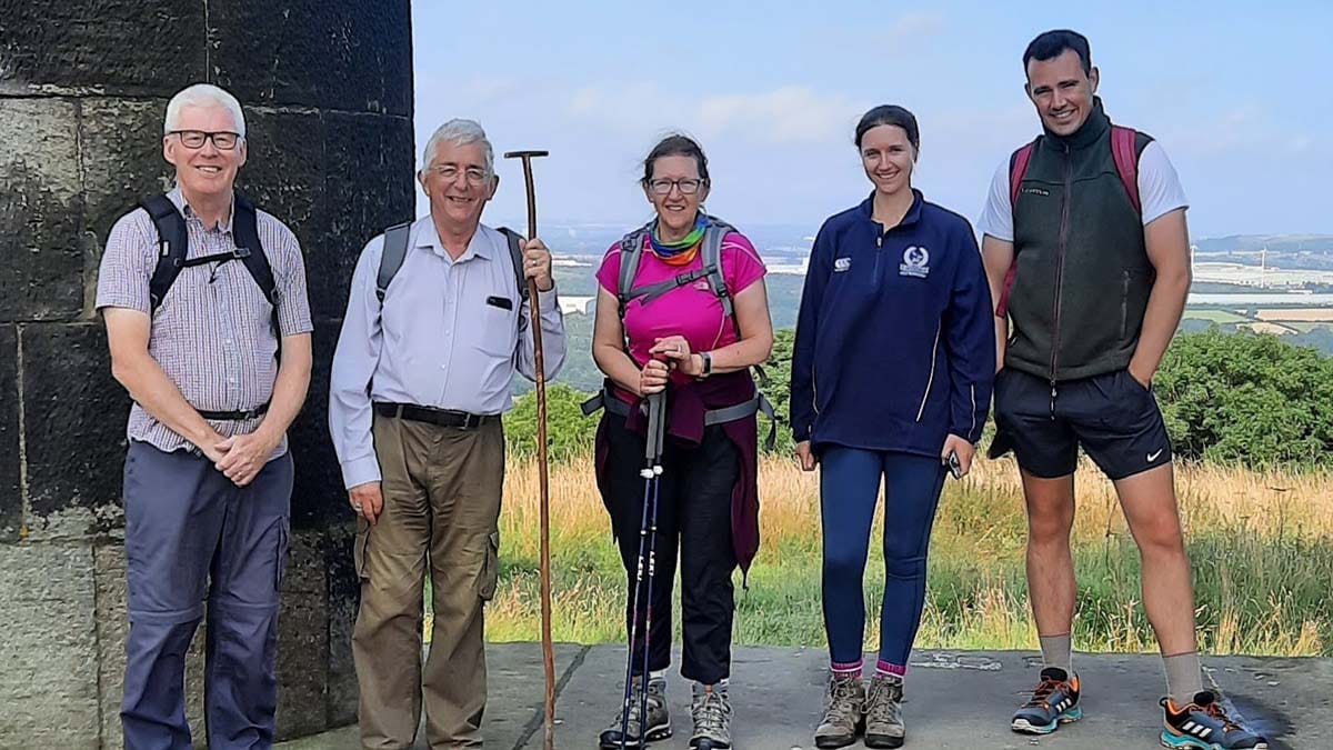 St Chad pilgrimage walkers