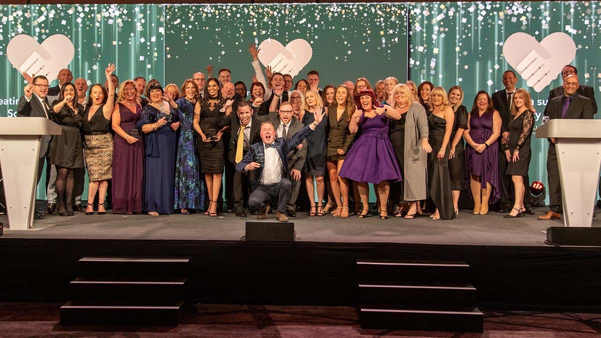 Central England Co-op staff at the awards ceremony