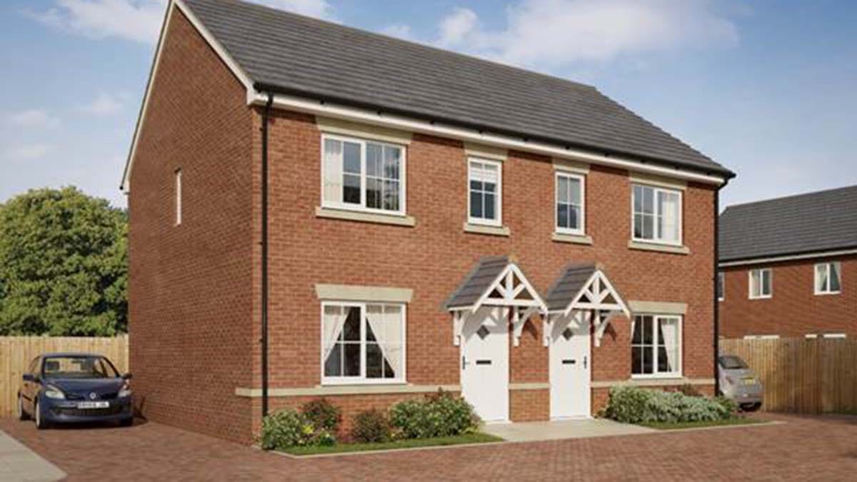 An artist's impression of one of the new properties in Alrewas