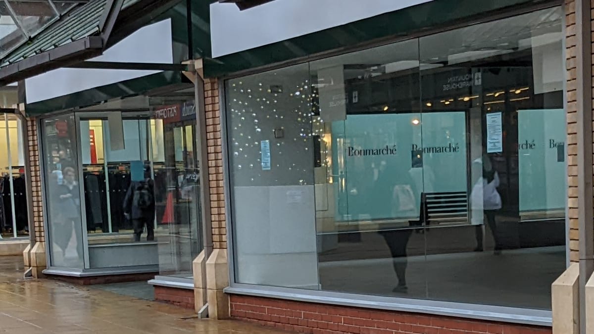 The former Marks and Spencer store in the Three Spires Shopping Centre