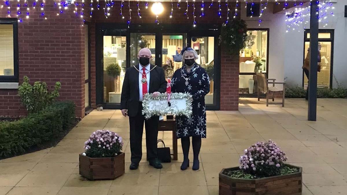 Cllr Robert Yardley and Cllr Jayne Marks at The Spires