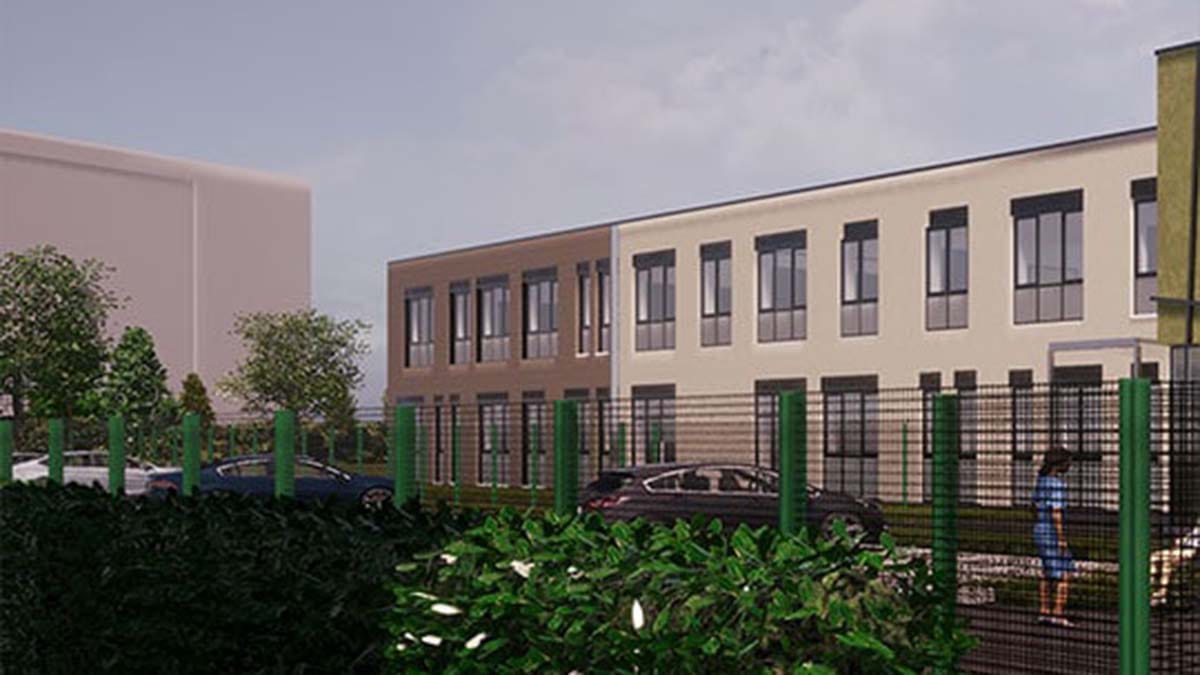 An artist's impression of the new primary school in Fradley