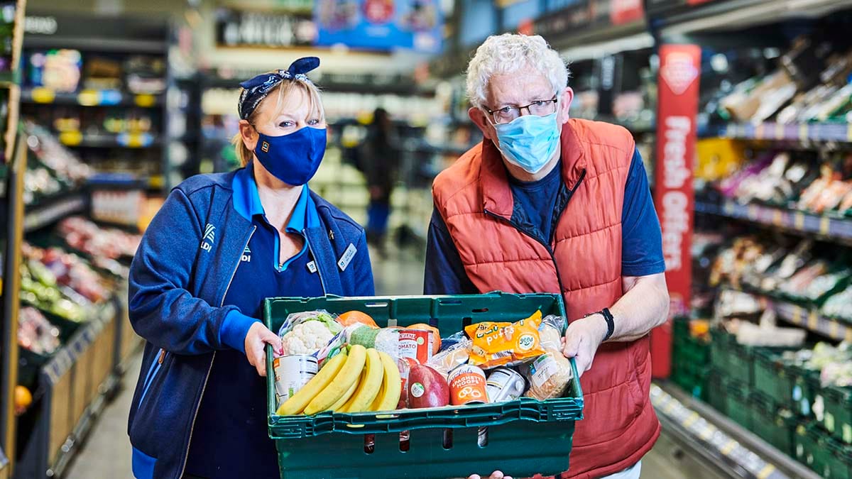 Aldi Christmas food donations