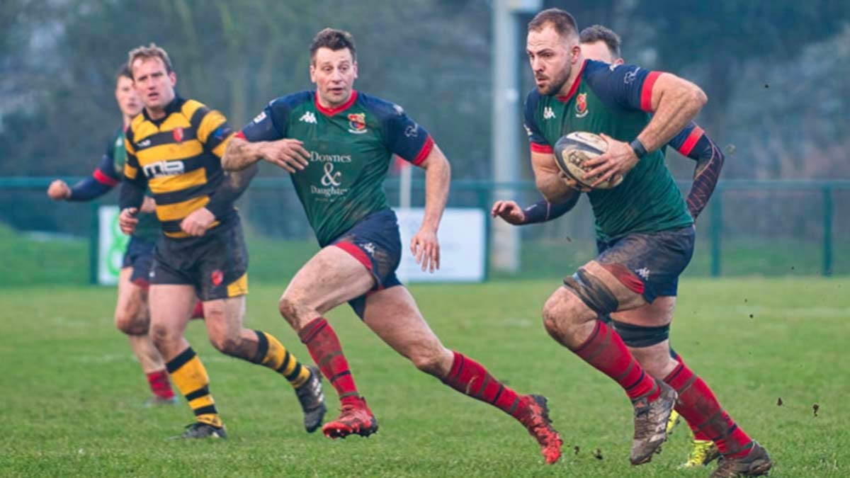 Matt Cowley breaks away for Lichfield. Picture: Jim Wall