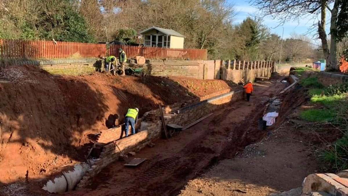 Volunteers working on a stretch of the Lichfield Canal route. Picture: Lichfield and Hatherton Canals Restoration Trust