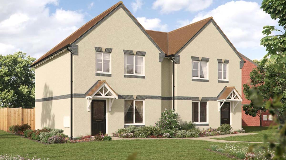 An artist's impression of one of the homes at Friary Meadow