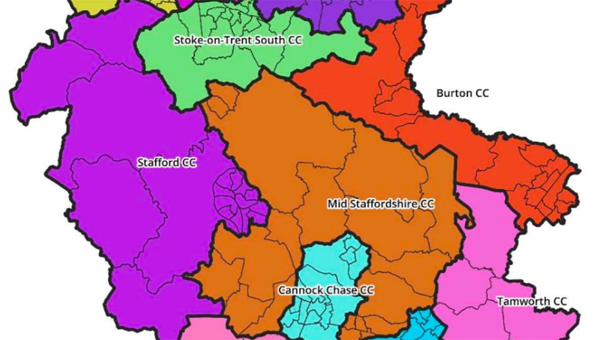 Part of the new Parliamentary boundaries proposed by Labour