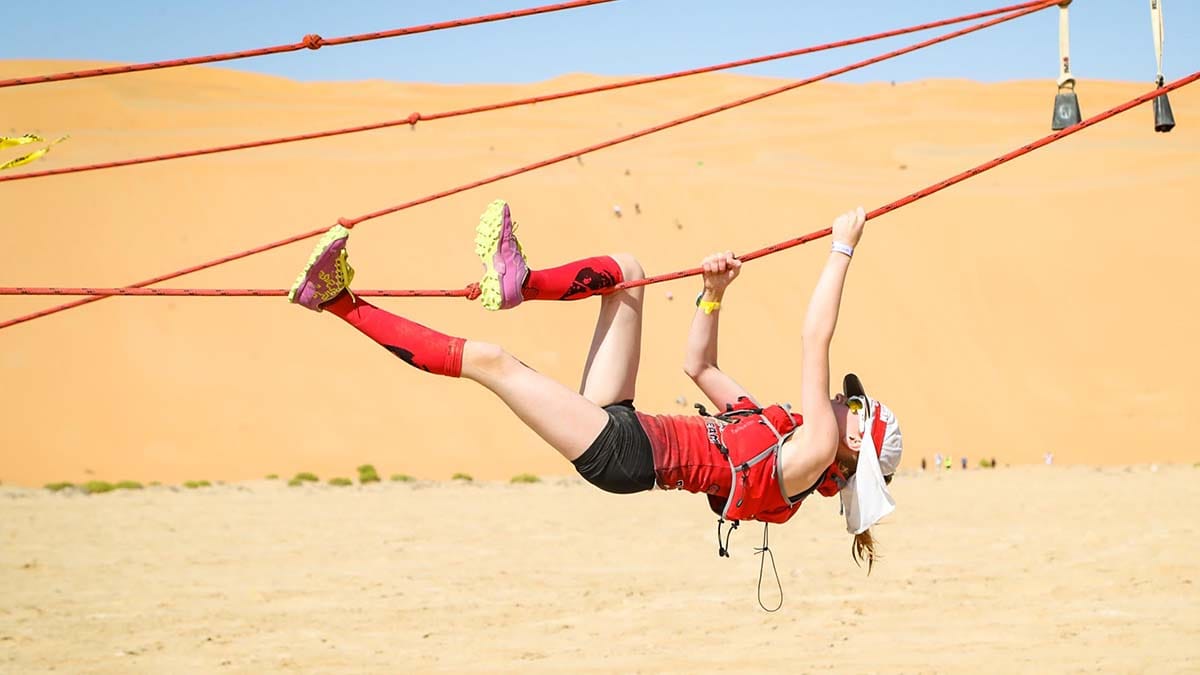 Libbie Joyce competing in Abu Dhabi