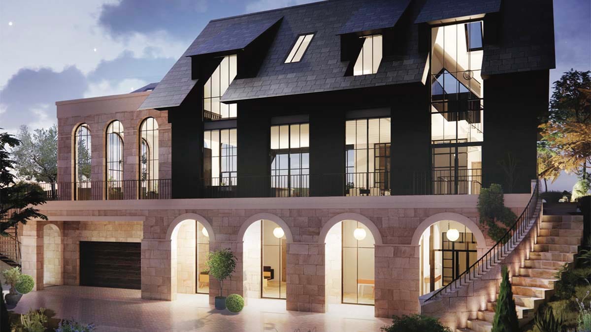 An artist's impression of the new house to be built on land off London Road