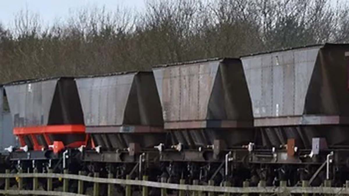 Some of the Merry-go-Round wagons at Chasewater Railway