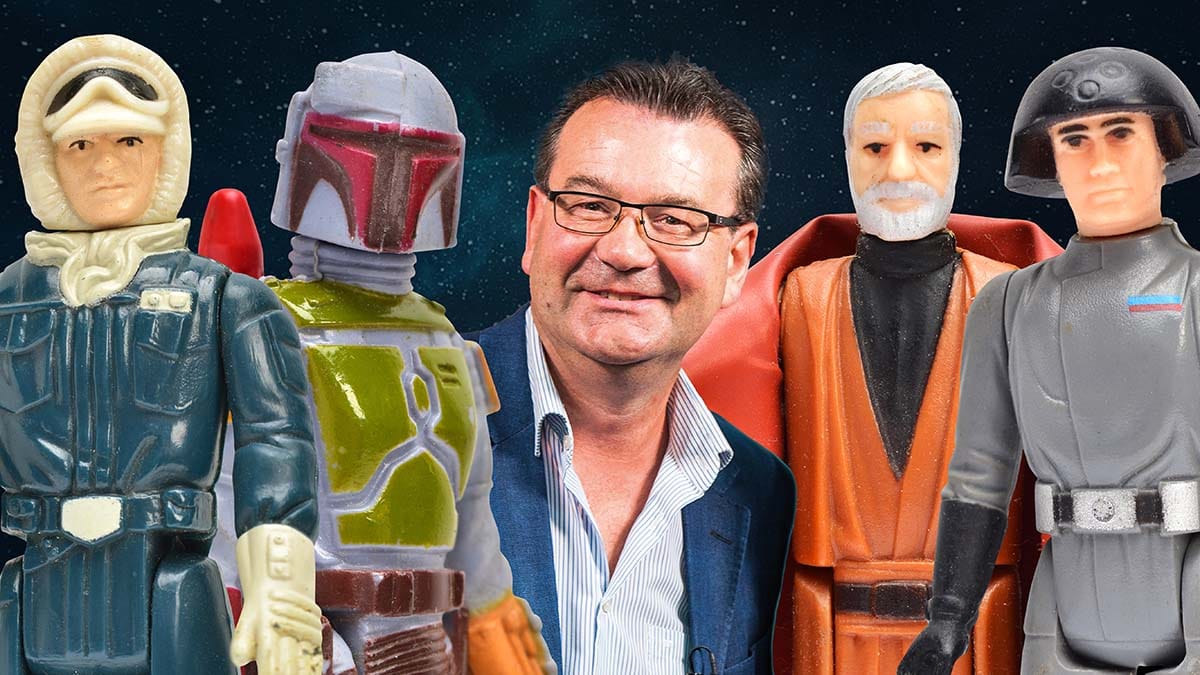 Richard Winterton with Star Wars figures