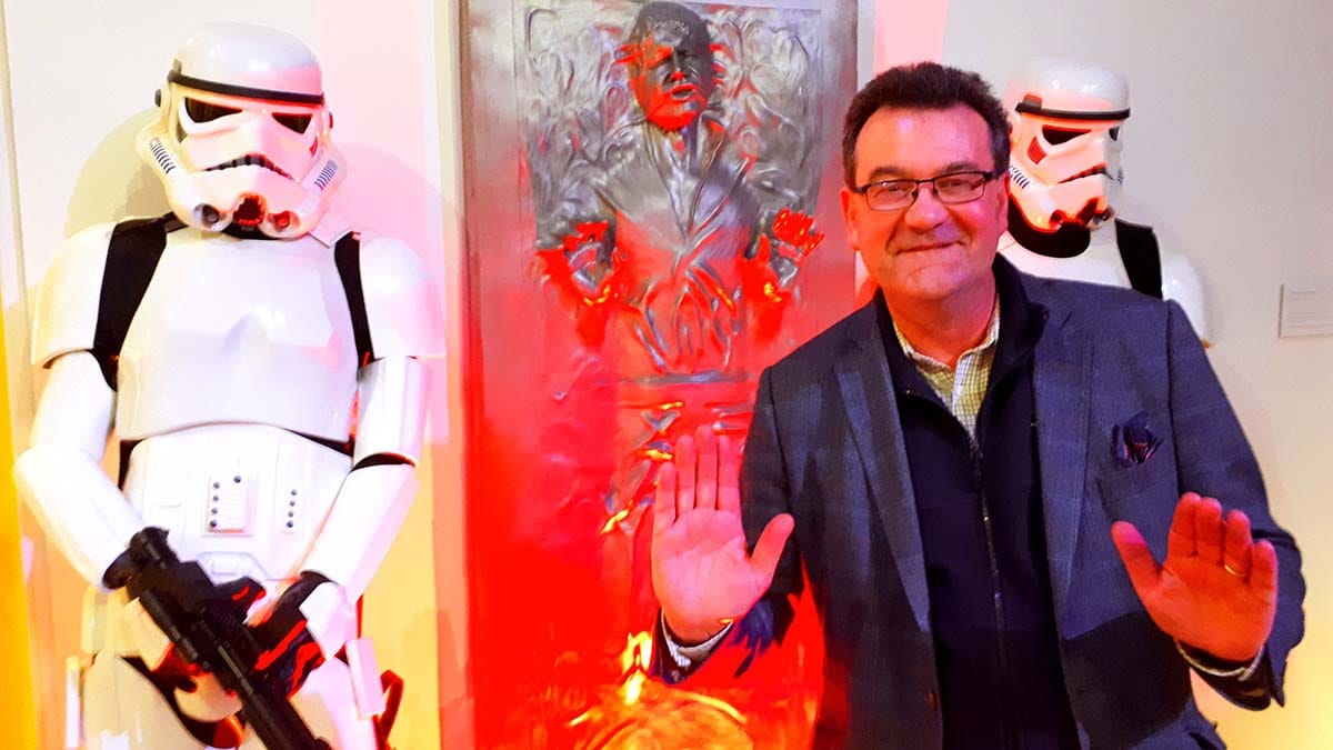 Richard Winterton at The Hub's Star Wars exhibition