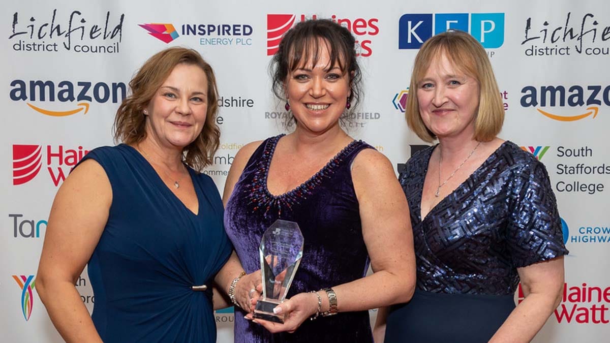 The Listening Centre collecting their award