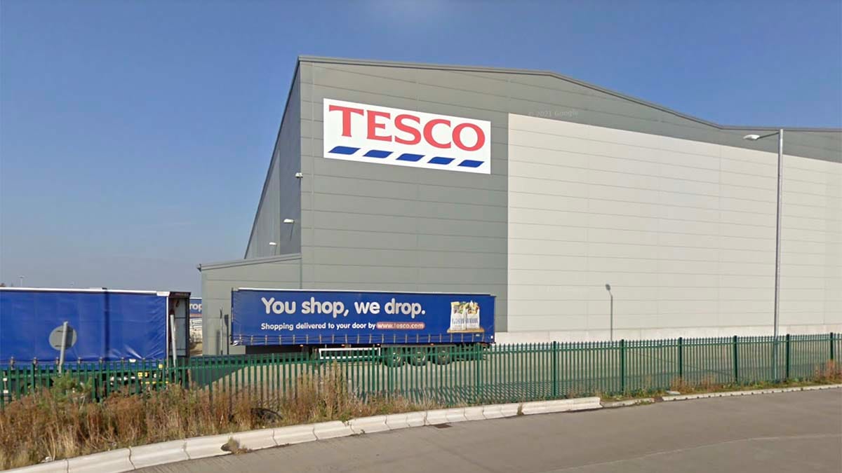 The Tesco distribution centre in Fradley