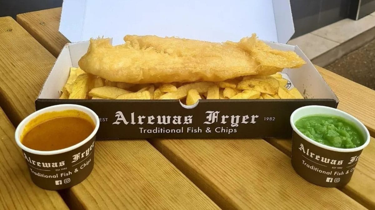 Food at The Alrewas Fryer