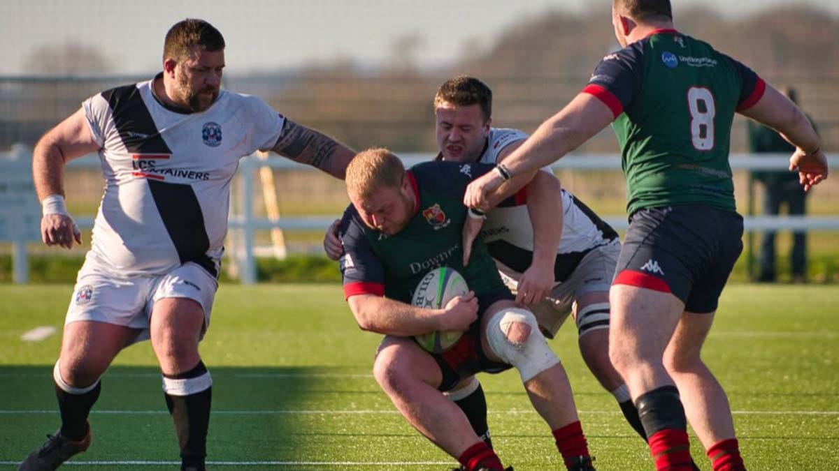 Action from Lichfield's win over Burton. Picture: Jim Wall