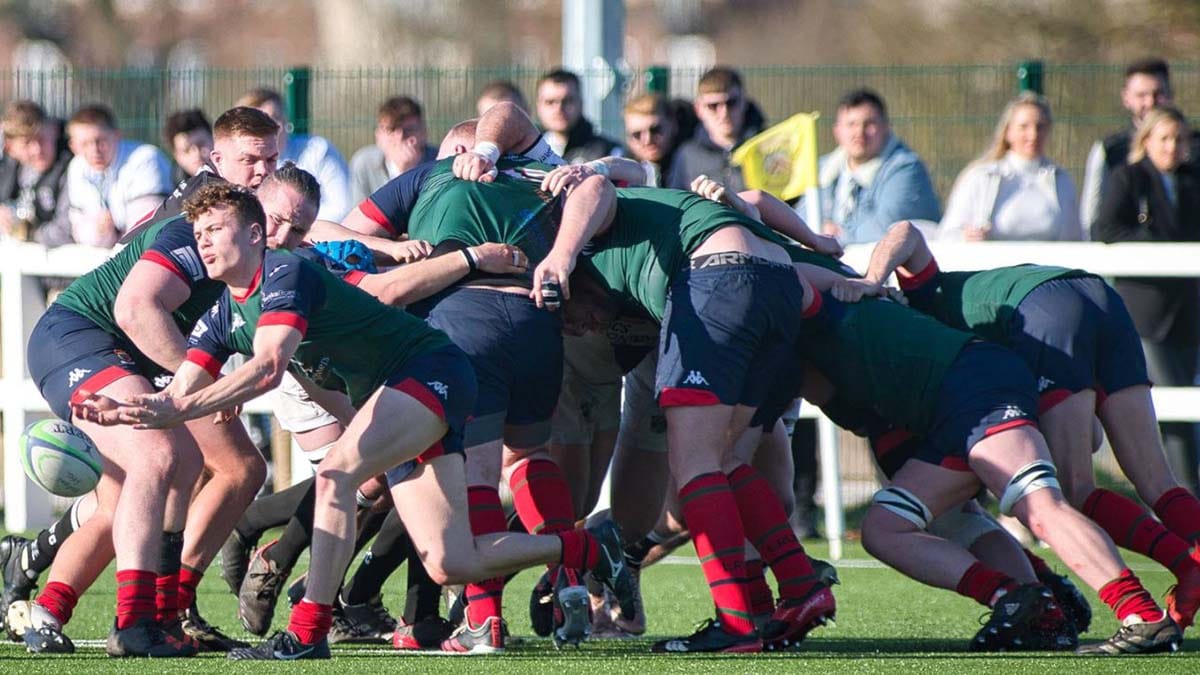 Action from Lichfield's win over Burton. Picture: Jim Wall