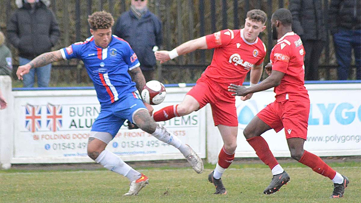 Action from Chasetown versus Stamford. Picture: Louise Yates