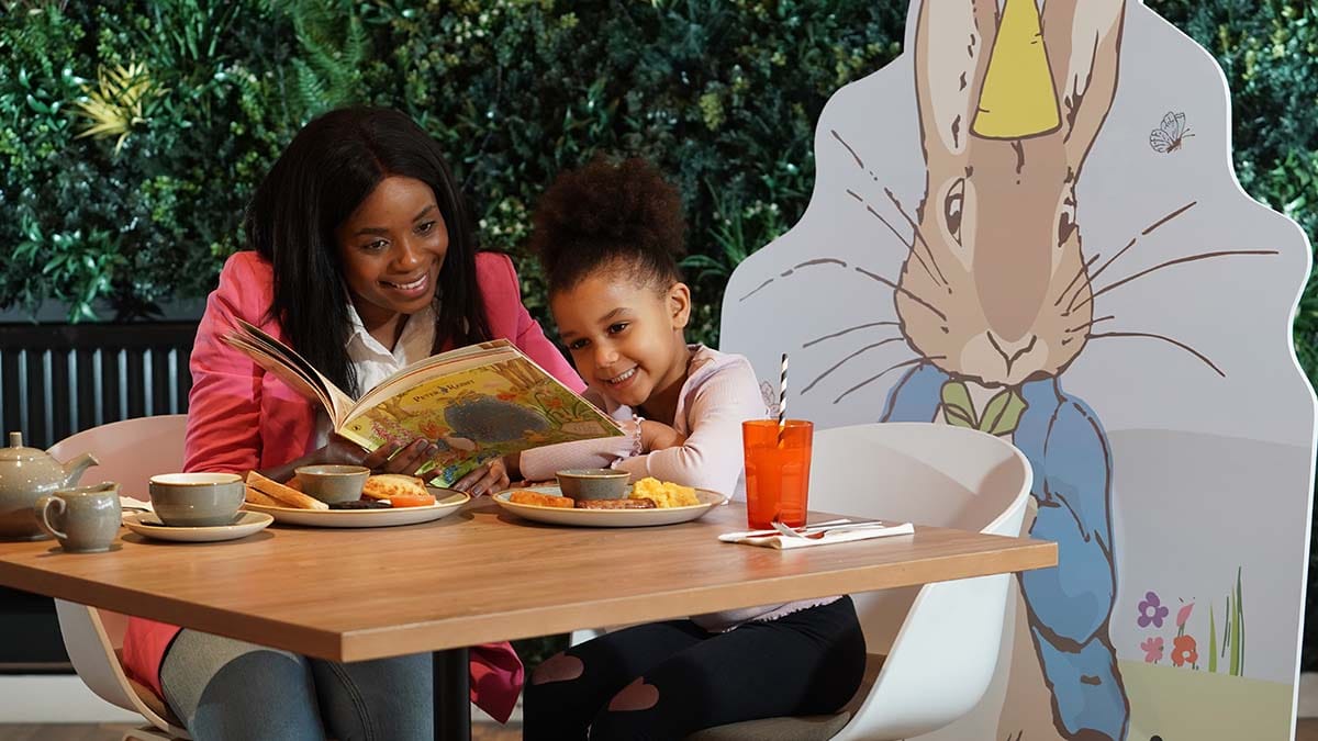Peter Rabbit Easter breakfast at Dobbies