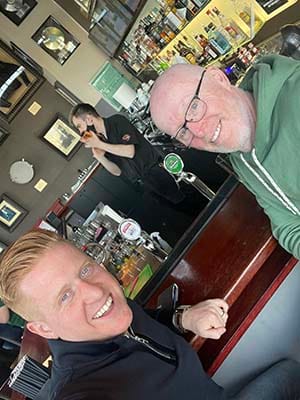 Cllr Doug Pullen with Rob Haggar