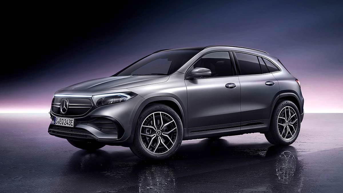 A Mercedes EQA like the one being leased by Lichfield District Council