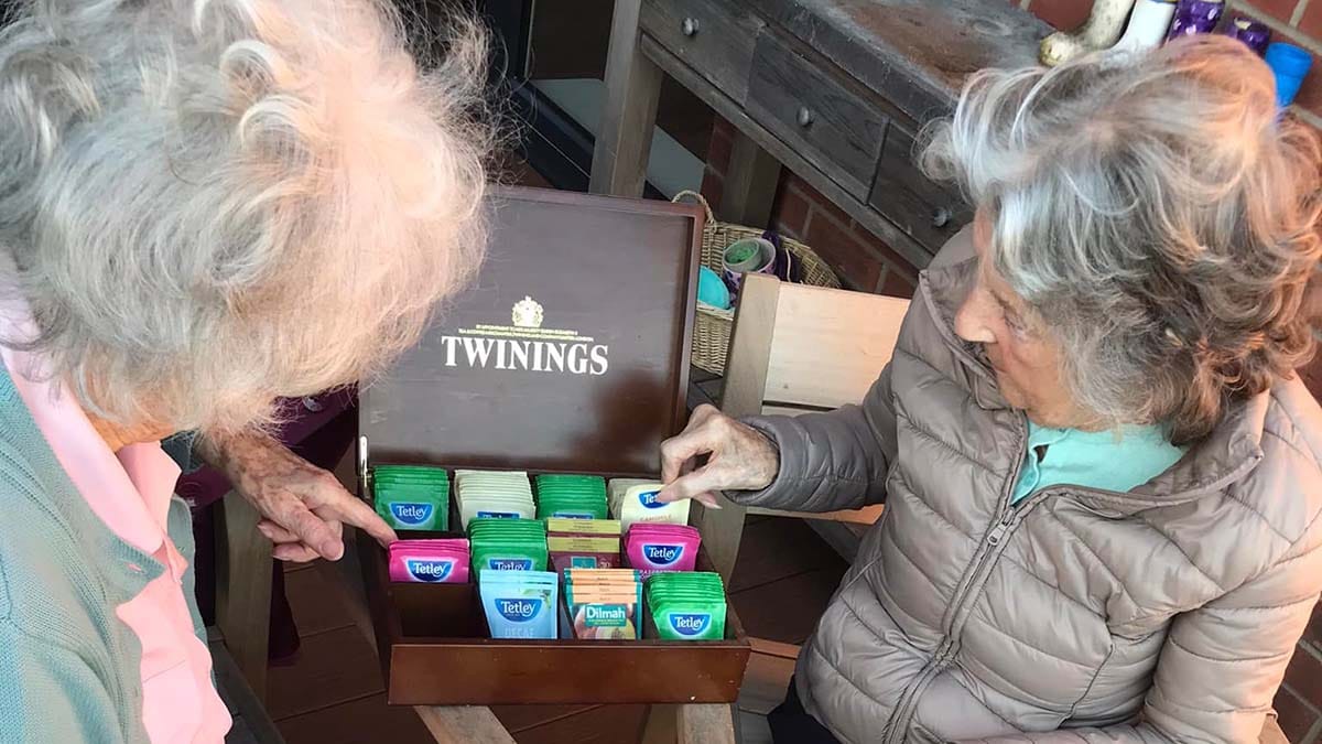 A herbal tea tasting session at The Spires