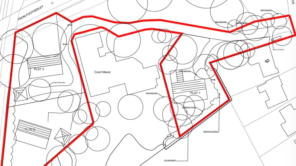 The proposed layout of the new homes