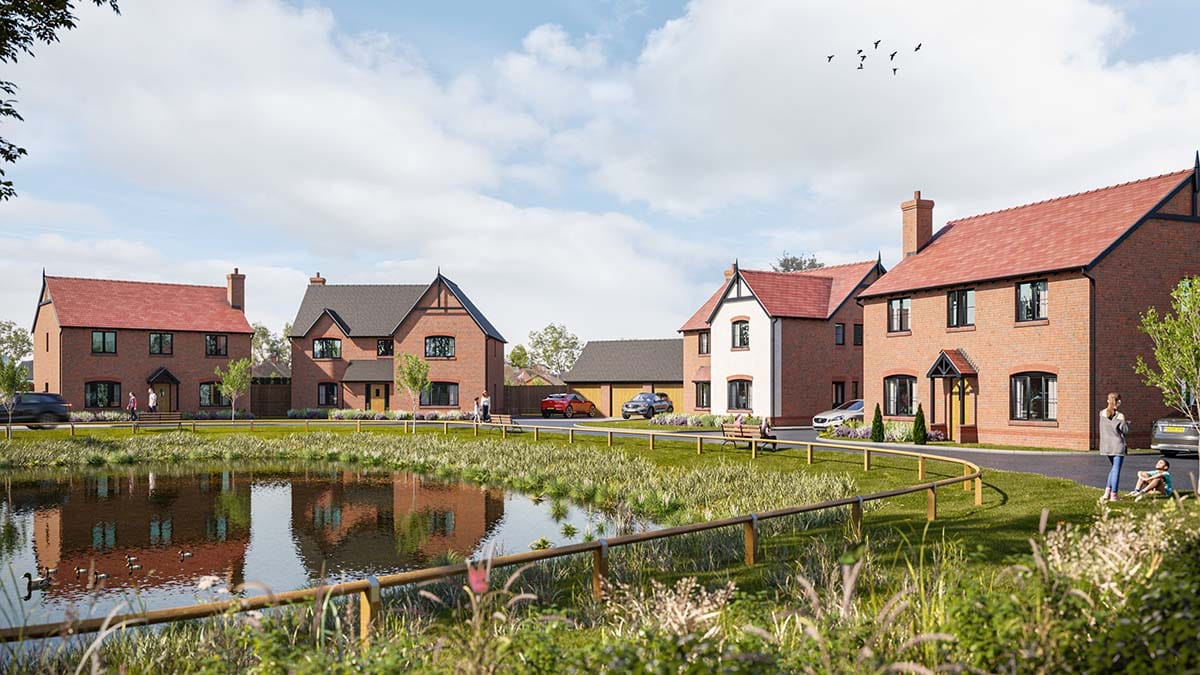 An artist's impression of the new Seven Acres development in Elford