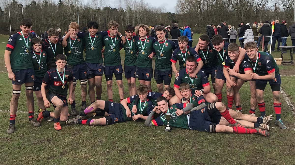The winning Lichfield RUFC under 16 side