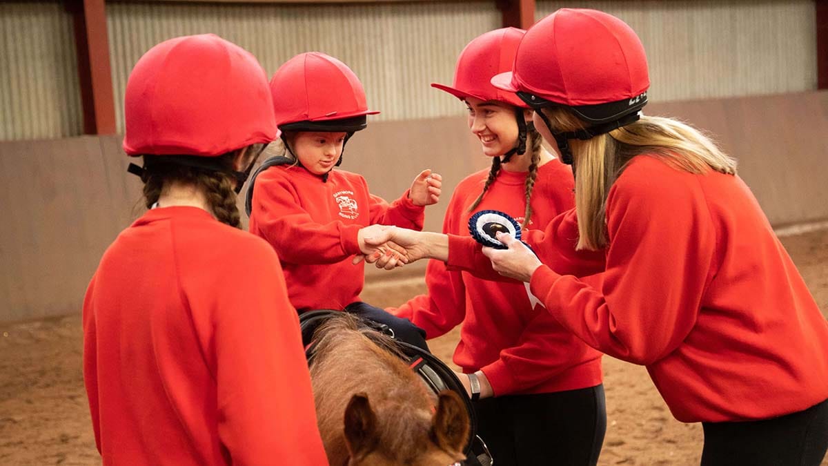 An Aiming High session at Gartmore Riding School