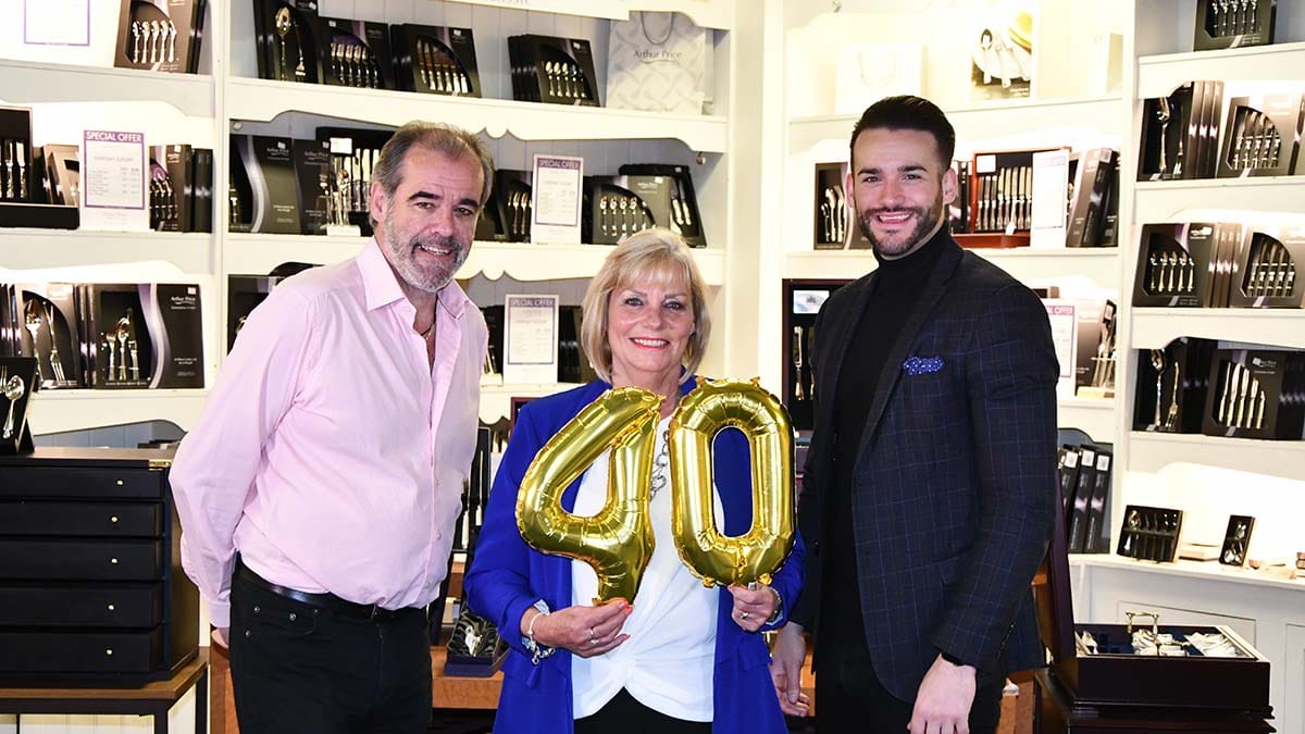 Simon Price, Bev Shepherd and James Price